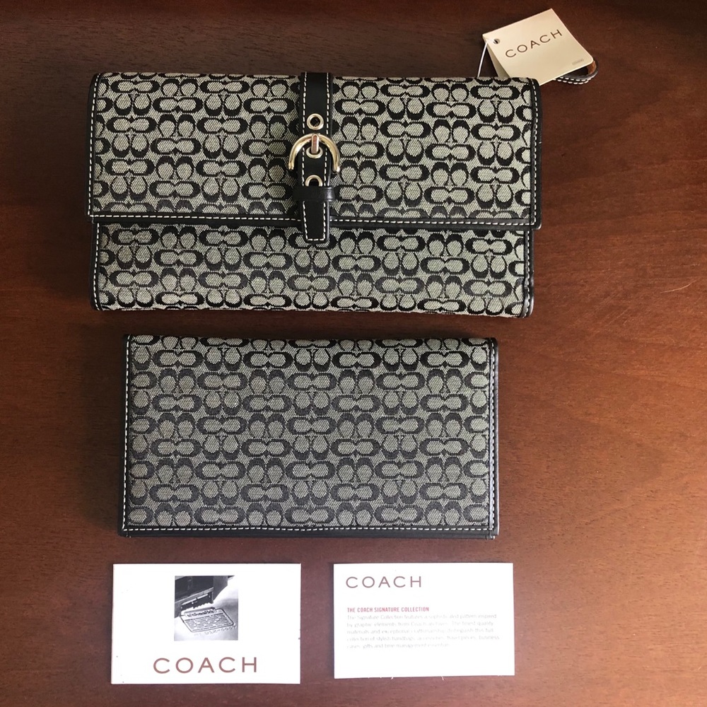 Coach Wallet and Checkbook with tags
